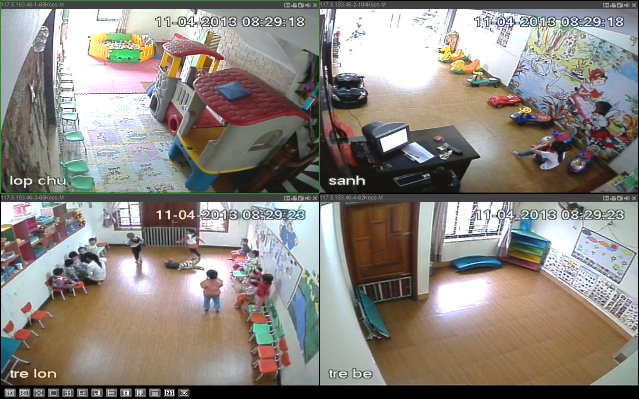 Không chỉ nhà riêng, các trung tâm trông giữ trẻ cũng lắp đặt camera quan sát trông trẻ