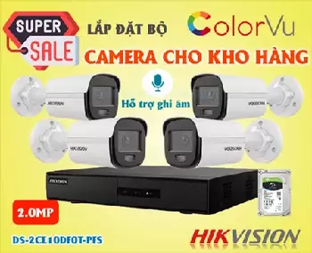 Bộ Camera Full Color Giá Rẻ Cho Kho Hàng