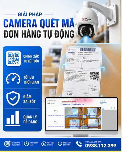 Camera soi mã vận đơn rõ nét quản lý qua phần mềm