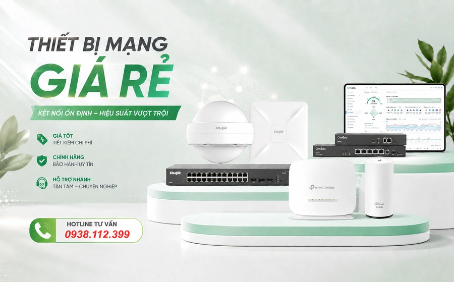 Thiết bị mạng chính hãng, router wifi giá rẻ