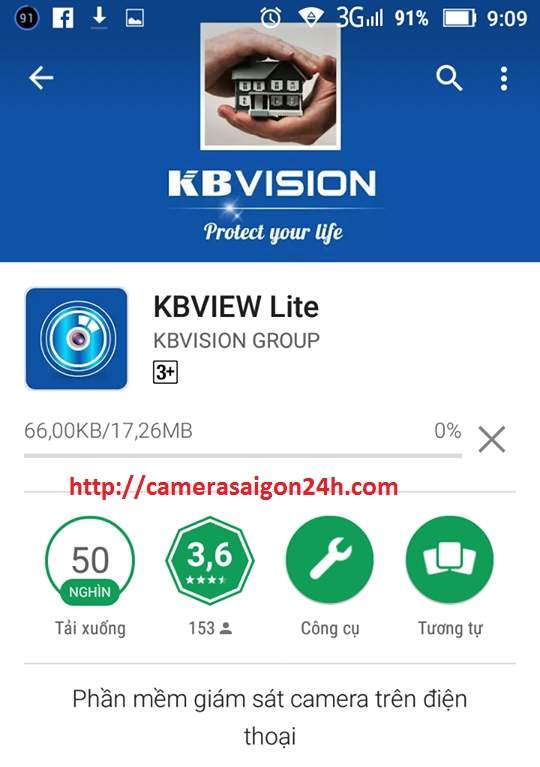 cài đặt camera IP Kbvision bằng điện thoại