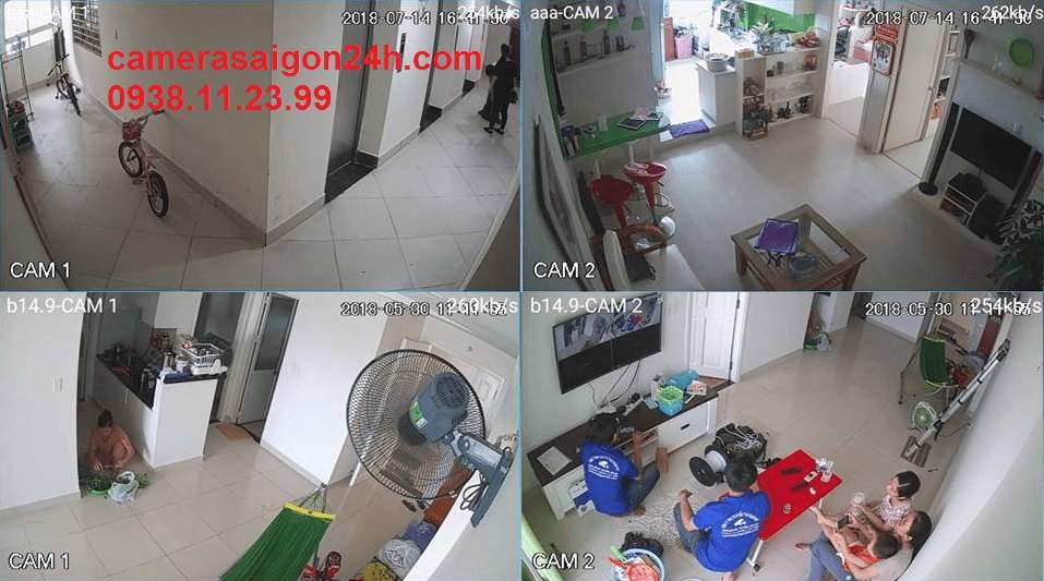 camera IP WIFI lắp cho căn hộ chung cư 