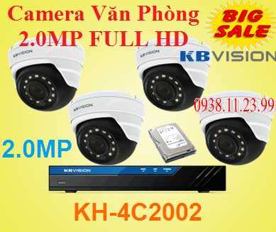 Lắp camera wifi giá rẻ Lắp camera Văn Phòng 2.0MP FULL HD , Lắp camera Văn Phòng ,camera Văn Phòng , KH-4C2002 , 4C2002        