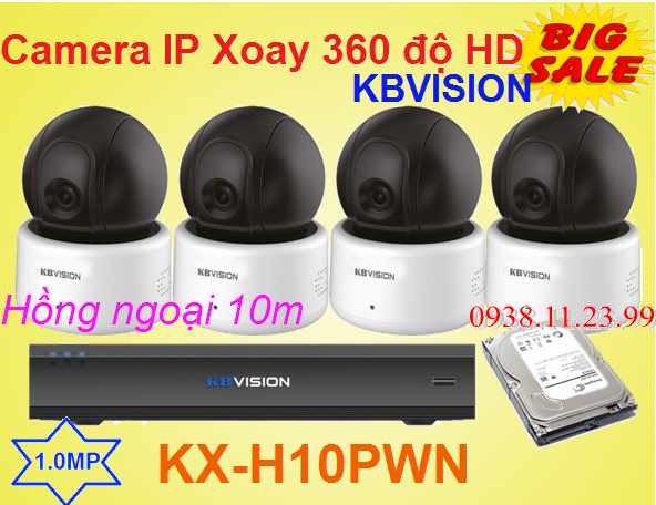 Lắp đặt camera wifi kbvision xoay 360