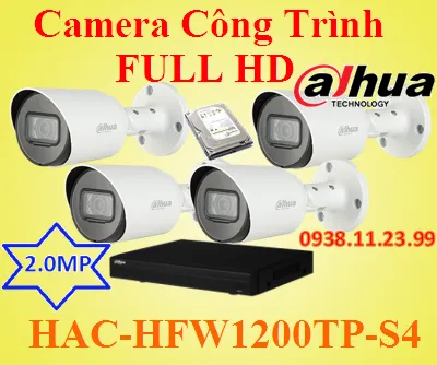 Lắp camera wifi giá rẻ Lắp Camera Công Trình FULL HD , Lắp Camera Công Trình , Camera Công Trình , HAC-HFW1200TP-S4 , lắp camera công trình giá rẻ, caemra giám sát công trình chất lượng