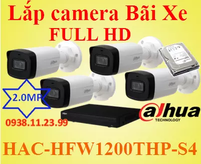 Lắp camera wifi giá rẻ Lắp camera Bãi Xe FULL HD , lắp camera bãi xe, camera giám sát bãi xe, camera bãi xe,HAC-HFW1200THP-S4 , HAC-HFW1200THP , HAC-HFW1200 , HFW1200THP-S4 ,1200THP-S4