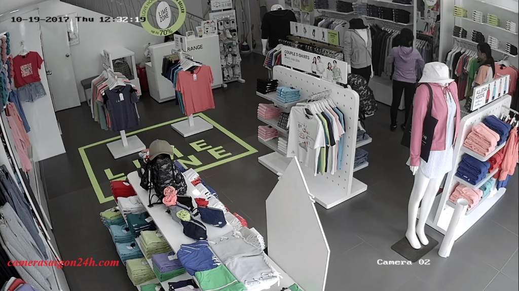 lắp đặt camera giám sát cho shop quần áo tại Bình Thạnh
