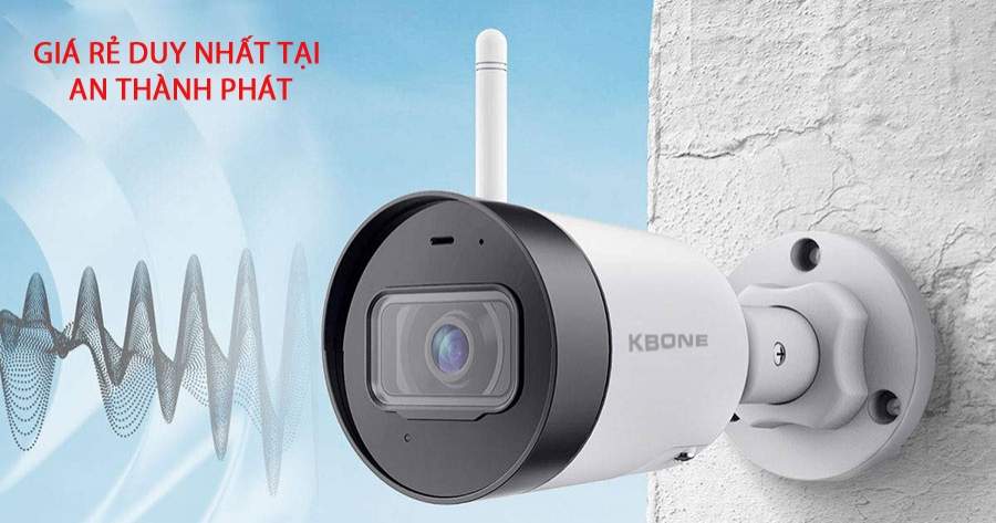lắp camera wifi KBONE-KN-2001WN chất lượng báo động chống trộm