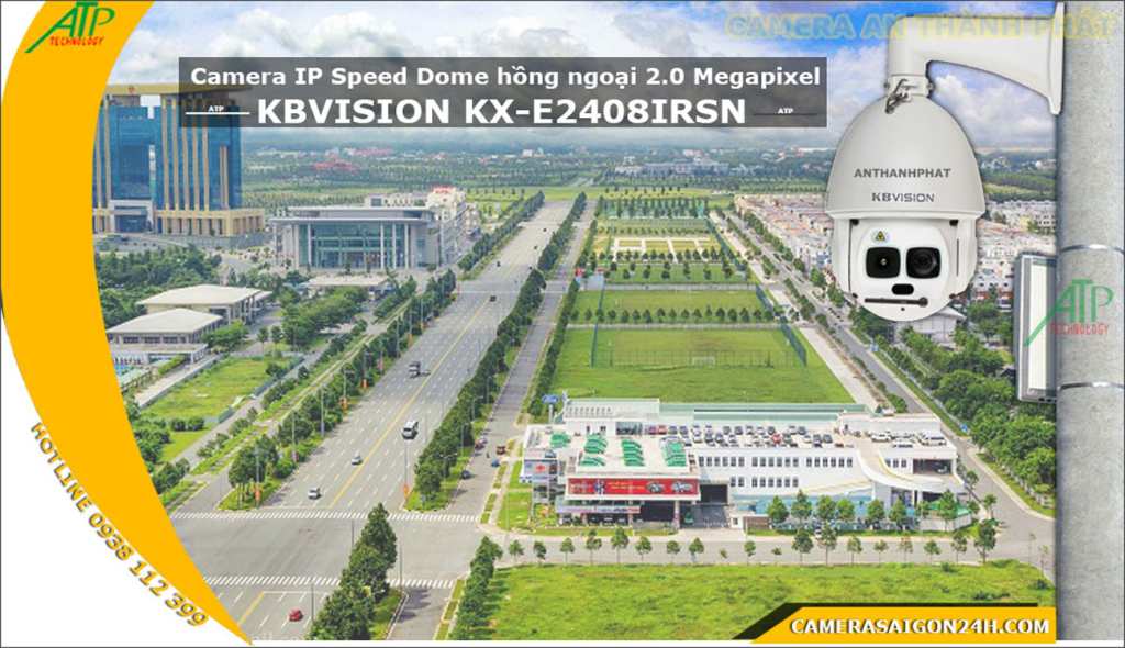 lắp camera quay xoay 360 IP PTZ KBVISION KX-E2408IRSN
