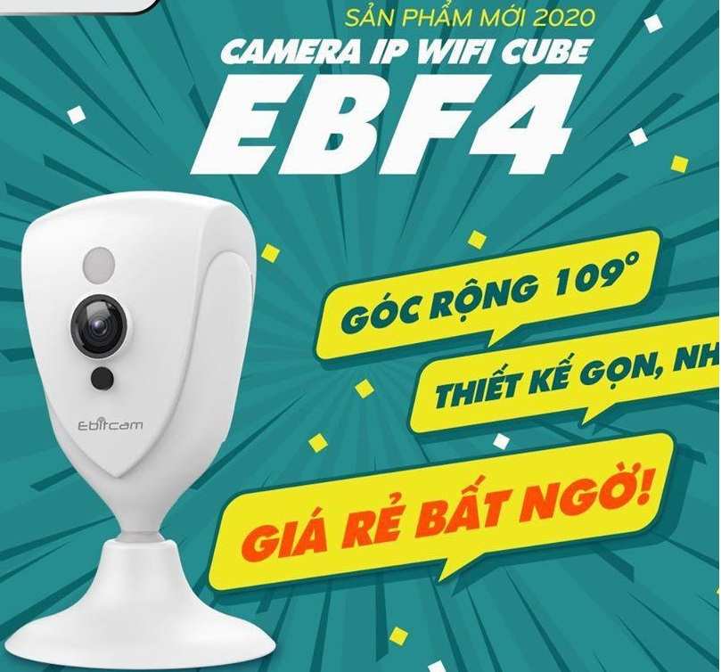 Camera wifi cube ebitcam giá rẻ tiết kiểm chi phí