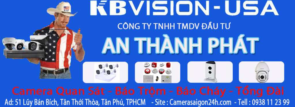 lắp camera quan sát cửa hàng kbvision usa