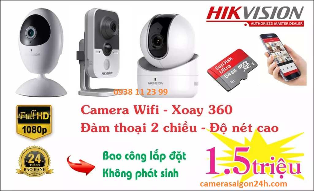 lắp camera wifi hikvision giá rẻ chất lượng tốt