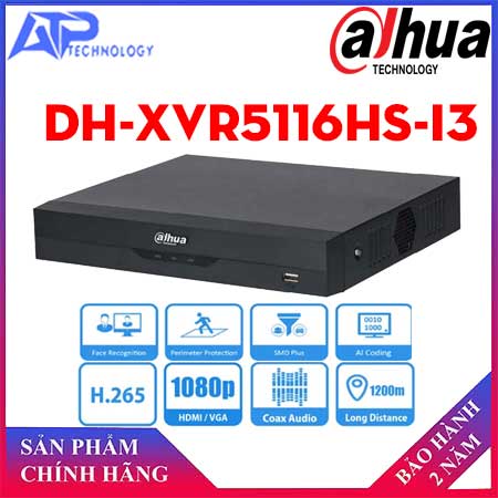 Đầu ghi HDCVI 16 kênh DAHUA DH-XVR5116HS-I3