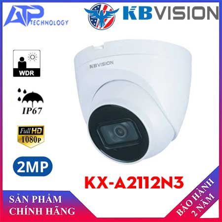 Bán camera IP Dome 2MP KBVISION KX-A2112N3