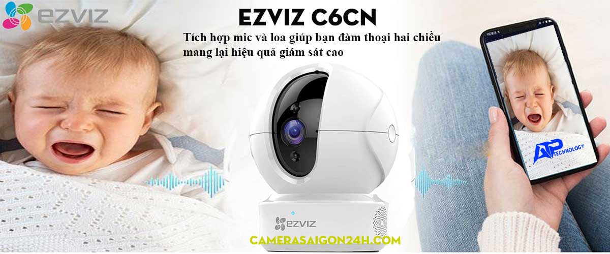 Camera wifi 360 EZVIZ C6CN TICH HOP DAM THOAI HAI CHIEU