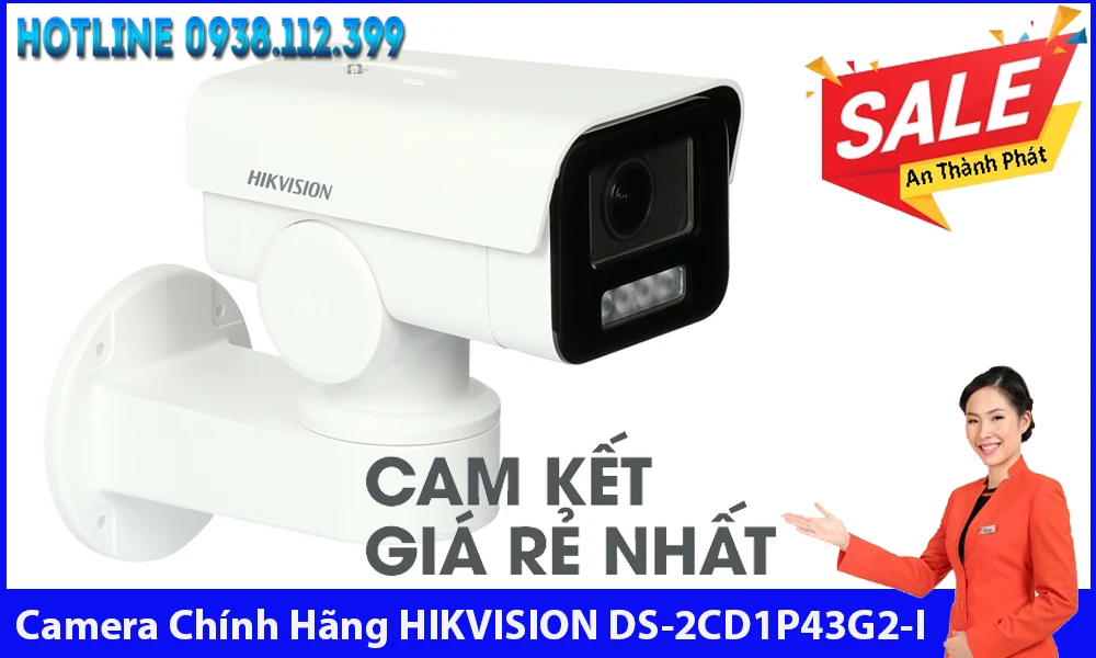 Camera Hikvision DS-2CD1P43G2-I