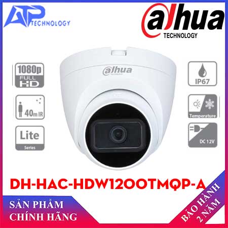 Camera HDCVI 2MP DAHUA DH-HAC-HDW1200TMQP-A