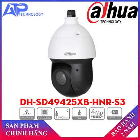 Camera IP Speed Dome hồng ngoại 4.0 Megapixel DAHUA DH-SD49425XB-HNR-S3