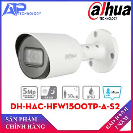 Camera HDCVI 5MP DAHUA DH-HAC-HFW1500TP-A-S2