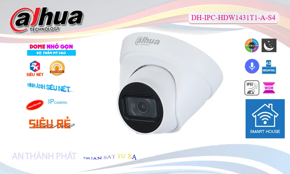 Camera Dahua DH-IPC-HDW1431T1-A-S4