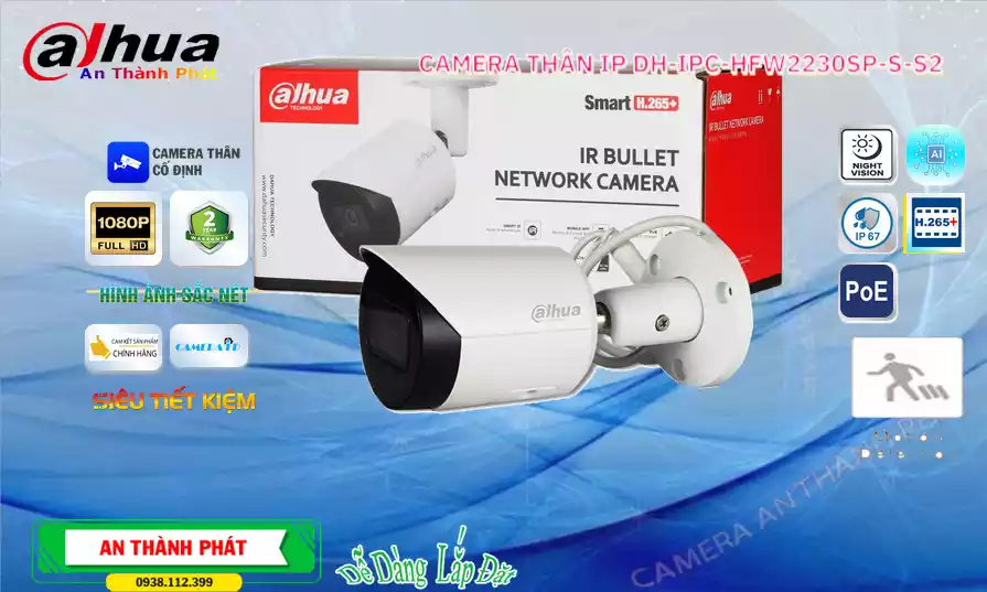 Camera Dahua DH-IPC-HFW2230SP-S-S2