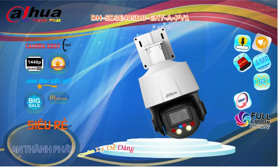 Camera Speed Dome DH-SD3E405DB-GNY-A-PV1