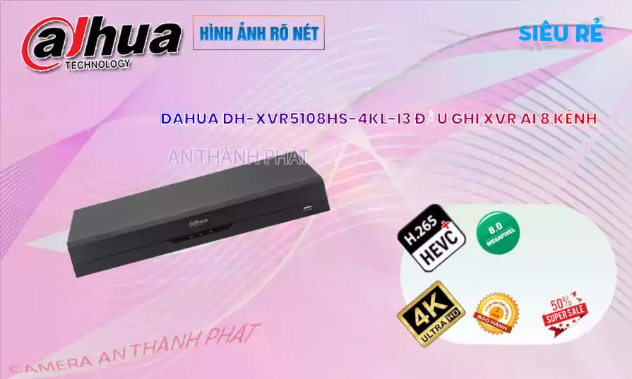 Đầu ghi 8 kênh DAHUA DH-XVR5108HS-4KL-I3