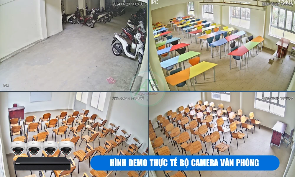 Hình demo Trọn Bộ Camera IP Văn Phòng Giá Rẻ 2MP
