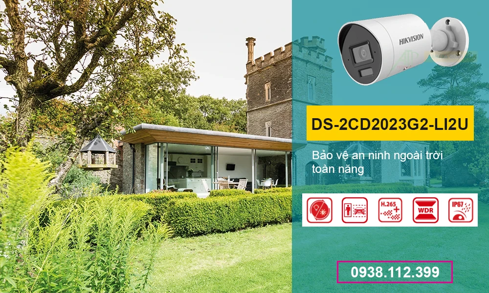 Camera IP POE DS-2CD2023G2-LI2U Hikvision