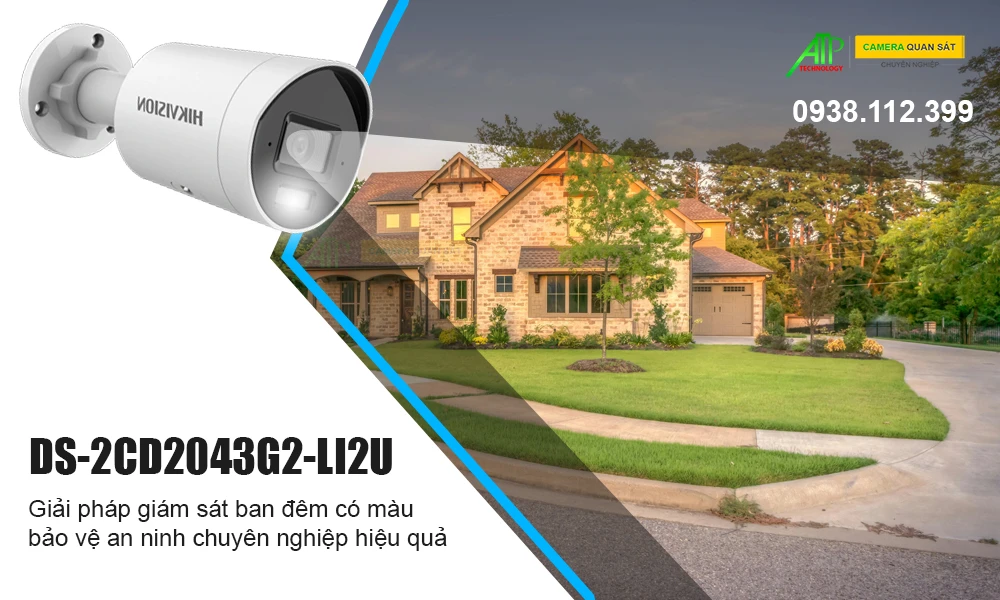 Camera IP POE DS-2CD2043G2-LI2U 4MP Hikvision