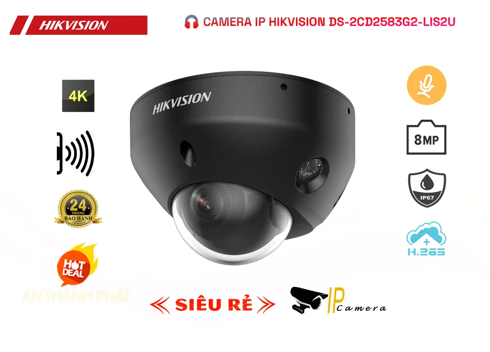 Camera IP HIKVISION DS-2CD2583G2-LIS2U 8MP 