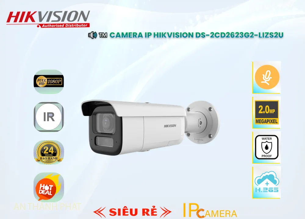 Camera IP HIKVISION DS-2CD2623G2-LIZS2U 2MP