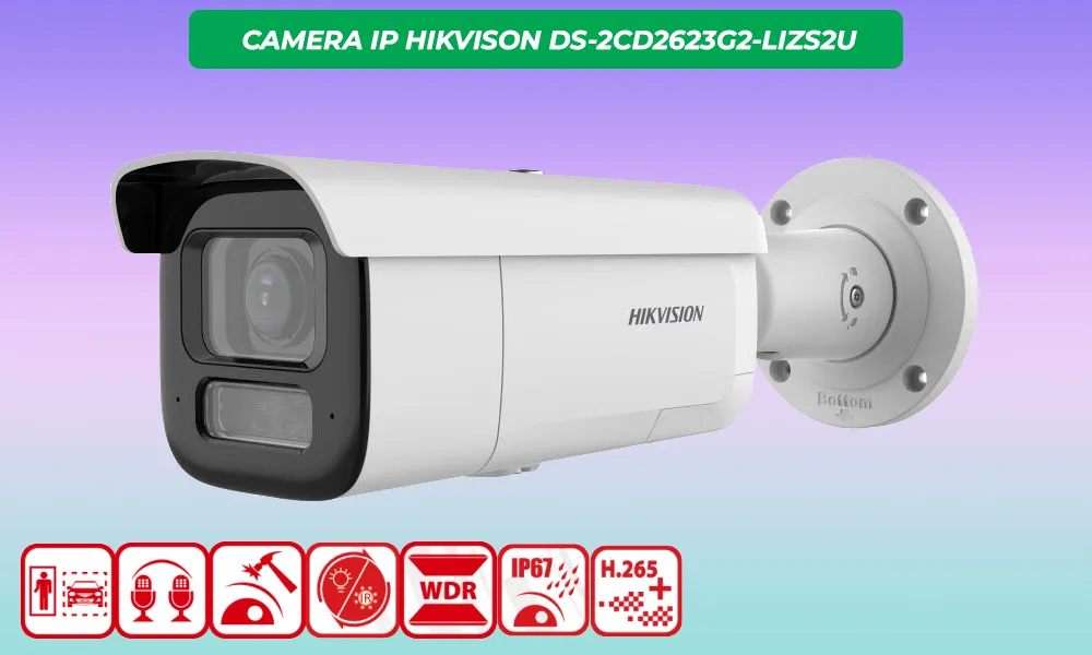 Camera IP HIKVISION DS-2CD2623G2-LIZS2U 2MP