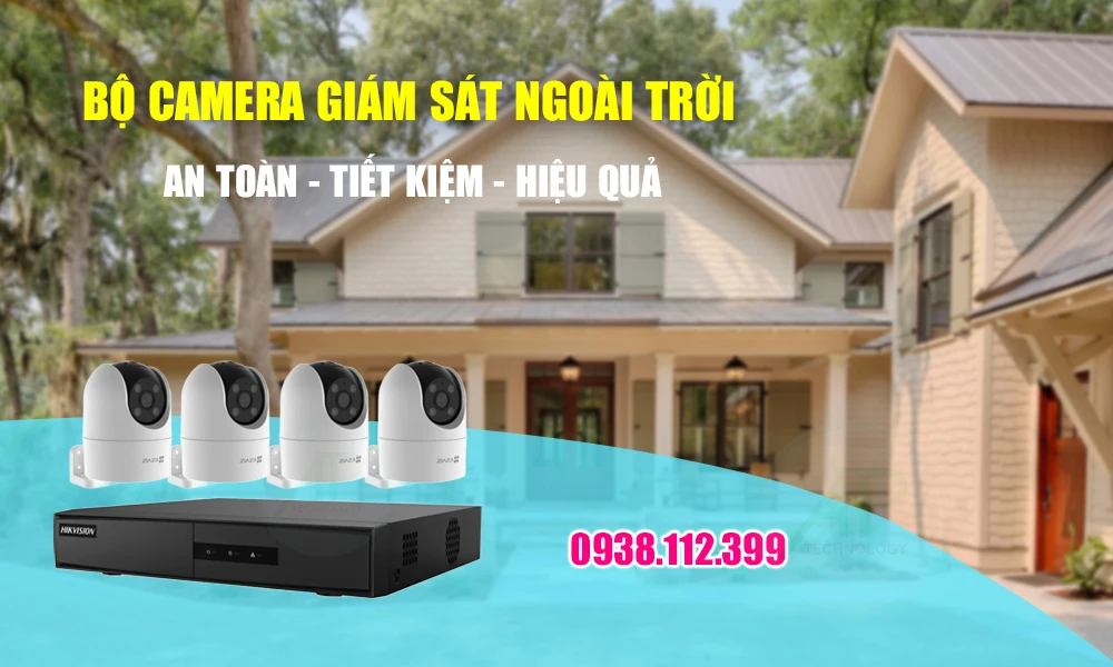 Bộ Camera Giám Sát Ngoài Trời 360