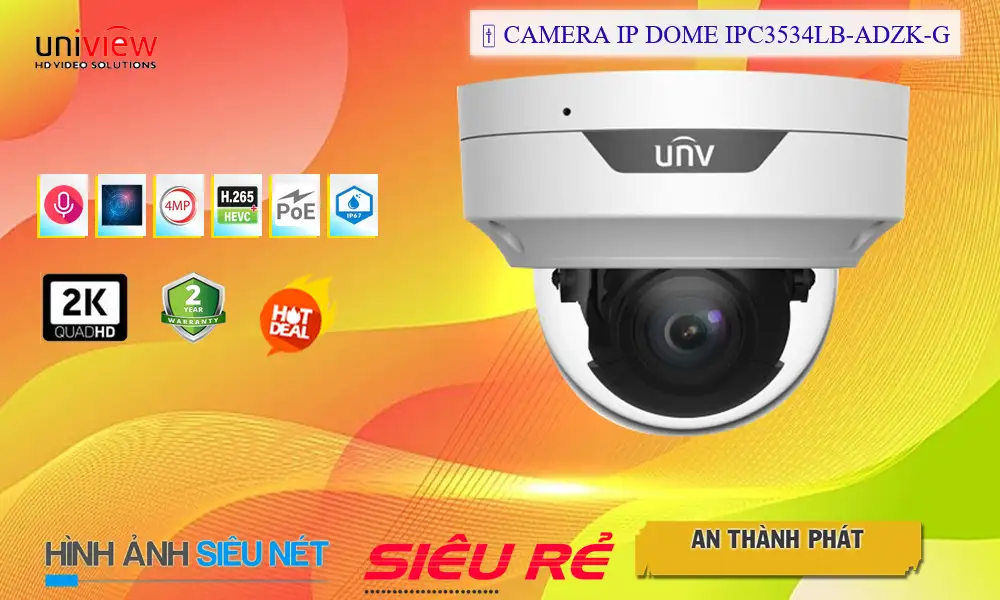 Camera UNIARCH IPC3534LB-ADZK-G 4MP