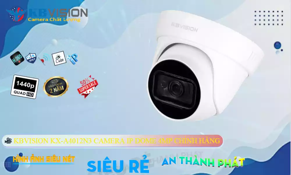 KBVISION KX-A4012N3 camera IP Dome 4MP