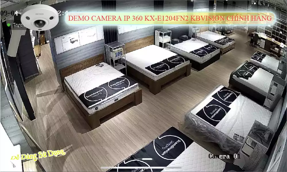 KX-E1204FN2 Camera IP Fish Eye 360 KBVISION ,Camera IP Fish Eye 360 KBVISION KX-E1204FN2 là dong camera toàn cảnh 360.Camera quan sát Độ phân giải 12MP cảm biến CMOS kích thước 1/7”.,25fps@12MP(4000x3000),Chuẩn nén H.265&H.264 với ba luồng giải mã.,Hỗ trợ chức năng thông minh : Tripwire, Intrusion, Heatmap.,,Tự động cân bằng trắng (AWB), chế độ ngày đêm(Electronic), tự động bù sáng (AGC), chống nhiễu (3D-DNR).Ống kính mắt cá với tiêu cự 1.98mm cho góc quan sát lên đến 360°.,Hỗ trợ khe cắm thẻ nhớ lên đến 128GB.,Camera có thiết kế chắc chắn thích hợp lắp đặt ốp trần,Camera thích hợp cho các công trình dự an siêu thị,cửa hàng,văn phòng,siêu thị,...