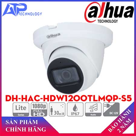 Camera HDCVI 2MP DAHUA DH-HAC-HDW1200TLMQP-S5