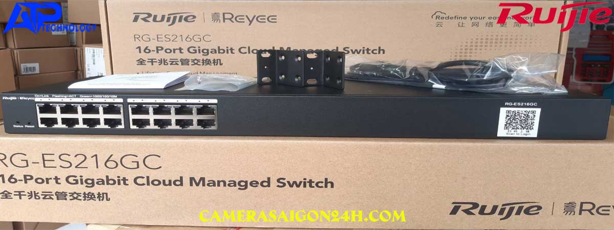16-port 10/100/1000Base-T Switch RUIJIE RG-ES216GC