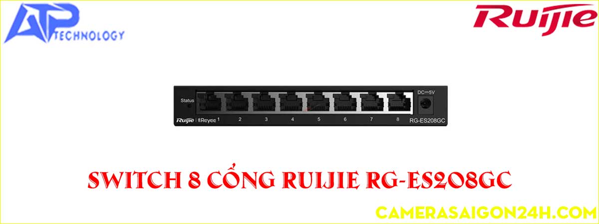Switch Ruijie Reyee RG-ES208GC 8-Port Gigabit Smart