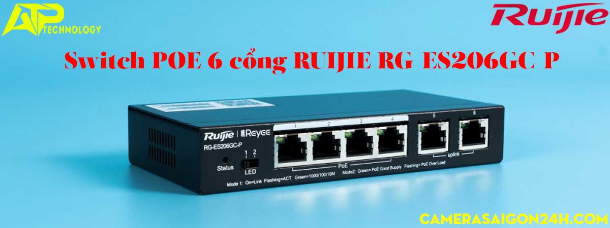 Switch Ruijie Reyee RG-ES206GC-P 6-Port 