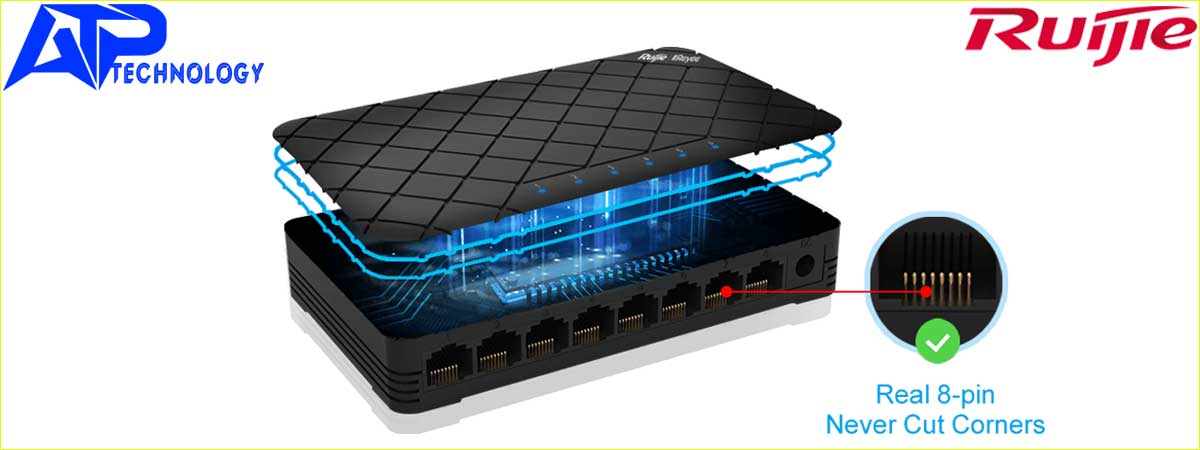 Thiết bị mạng Wifi Ruijie RG-ES08 chính hãng