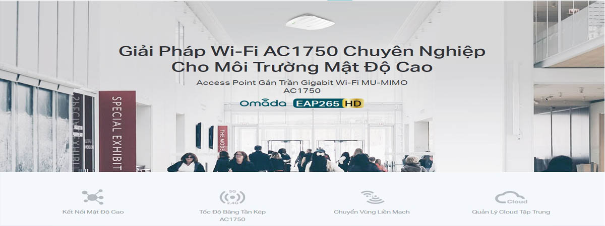 Tp-Link EAP265 HD Wi-Fi Băng Tần Kép Siêu Nhanh