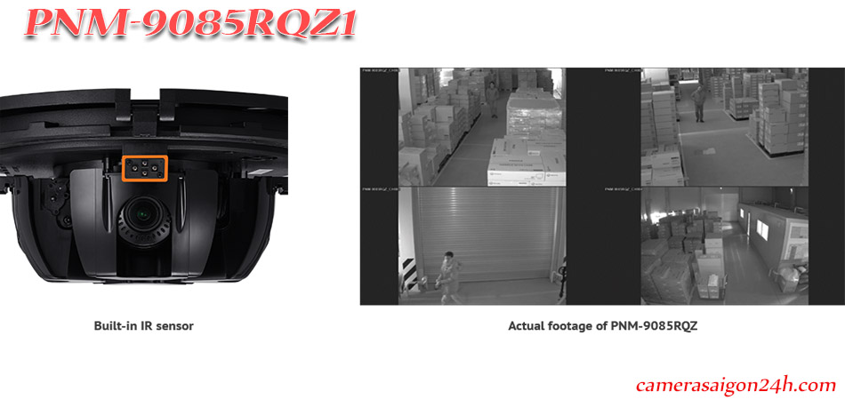 Camera PNM-9085RQZ1 đều hỗ trợ thiết lập PTRZ  linh hoạt điều chỉnh