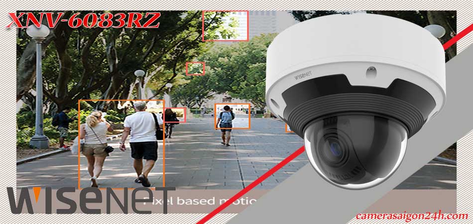 Camera Wisenet XNV-6083RZ là camera AI với hình ảnh sắc nét, màu sắc trung thực