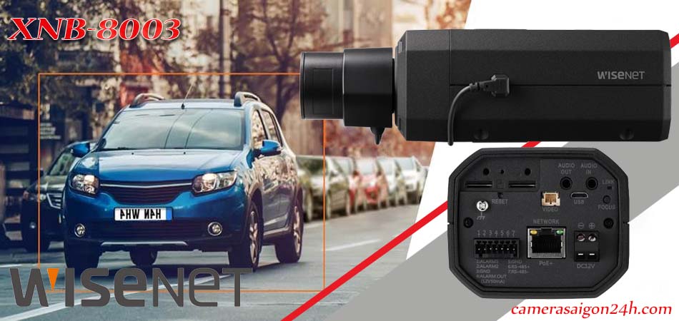 Camera Wisenet XNB-8003 là loại camera IP Box AI hồng ngoại cao cấp