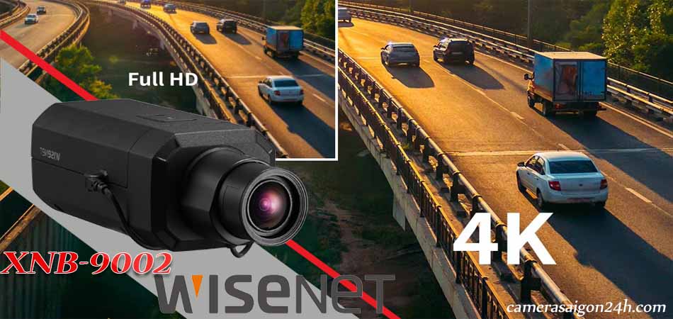 Camera Wisenet XNB-9003 thuộc dòng camera AI với độ phân giải 4k sắc nét