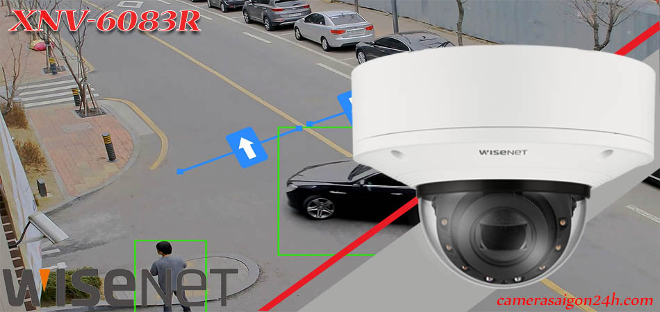 Camera Wisenet XNV-6083R thuộc dòng Camera AI Wisenet là loại camera Dome hồng ngoại cao cấp