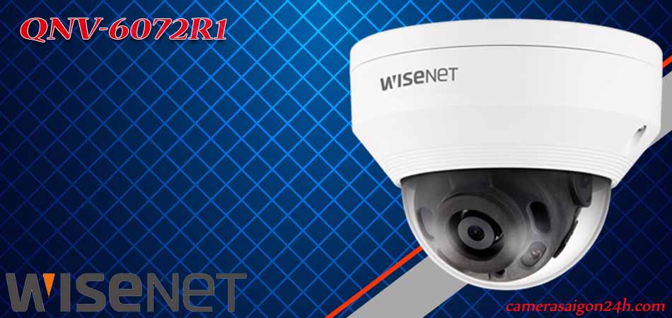 Camera Wisenet QNV-6072R1 thuộc dòng camera hồng ngoại cao cấp với độ phân giải 2MP
