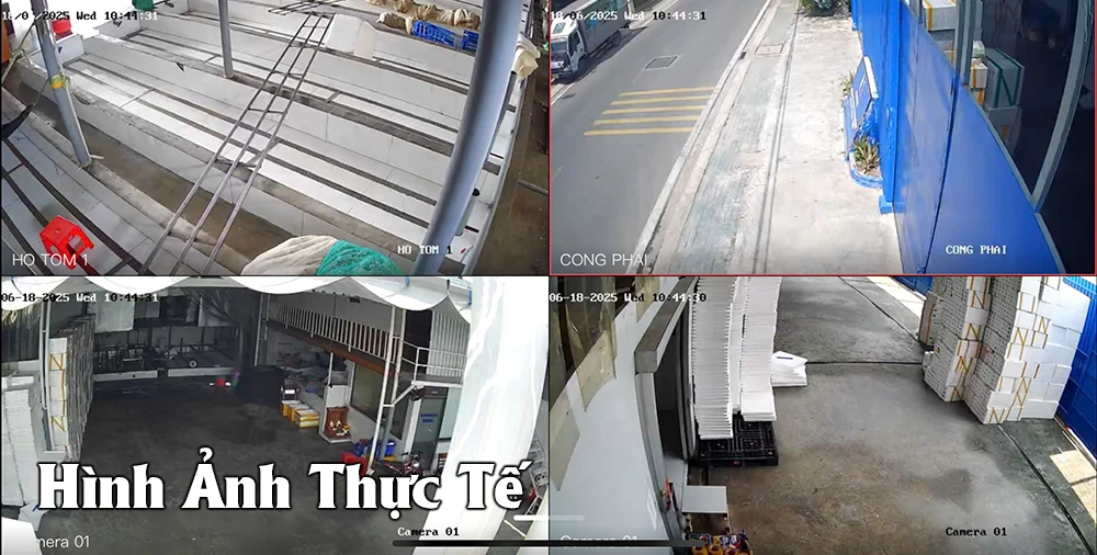 demo bộ camera xưởng cơ khí giá rẻ